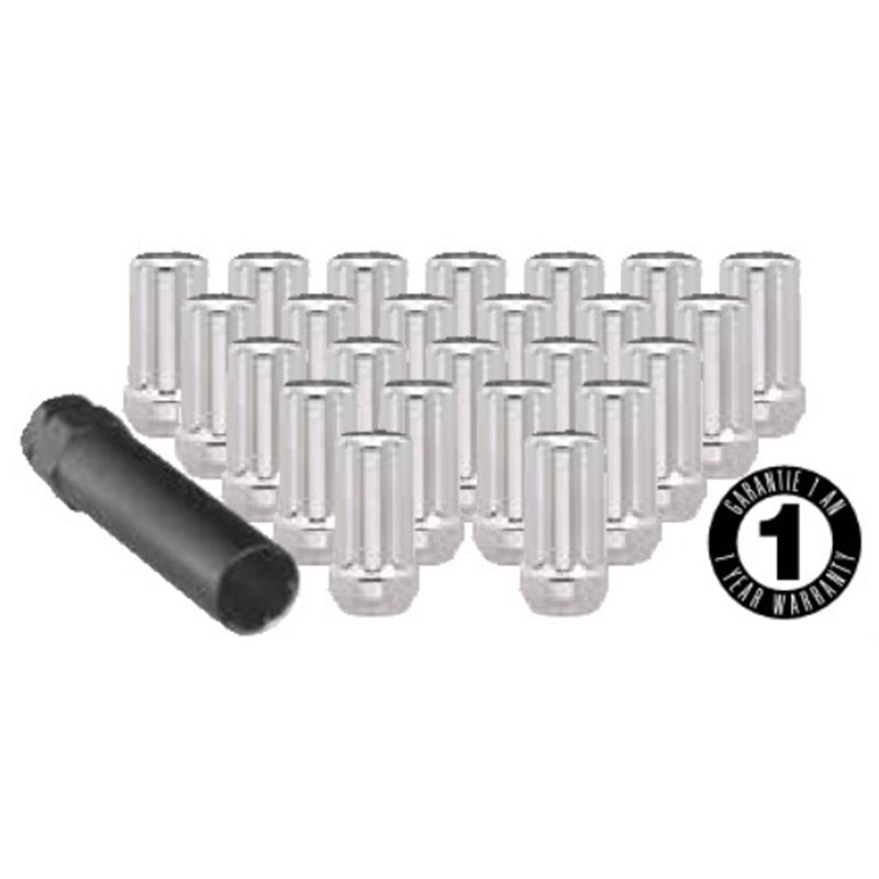 Ceco | (24)CHROME 7 SPLINE NUT 14X2.00 44mm HEIGHT
