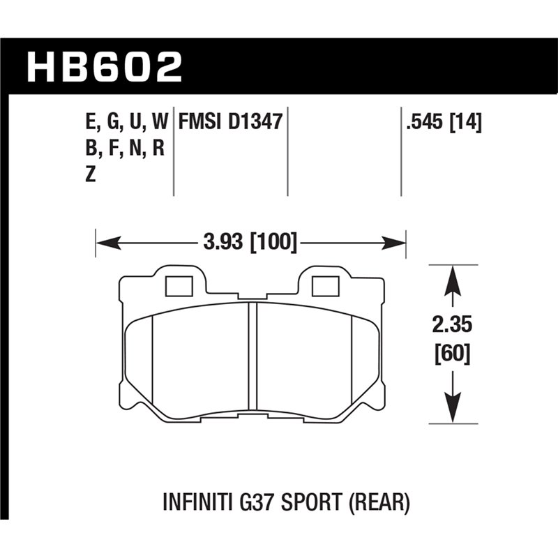 Hawk Performance | DTC-70 Disc Brake Pad - Infiniti / Jeep / Nissan 2008-2019 Hawk Performance Brake Pads