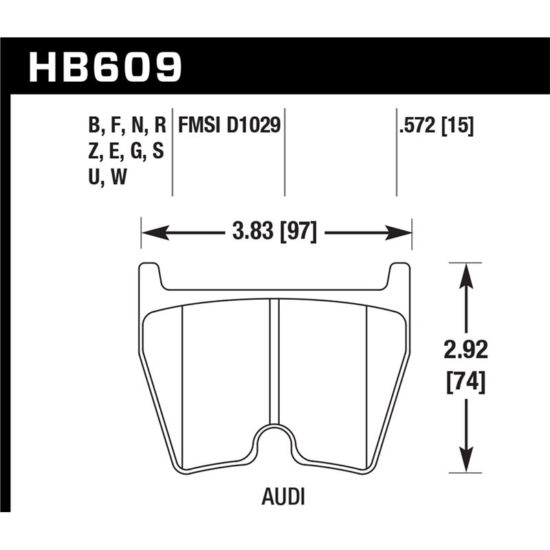 Hawk Performance | HPS Disc Brake Pad - R8 / RS4 / RS5 4.2L / 5.2L 2008-2015