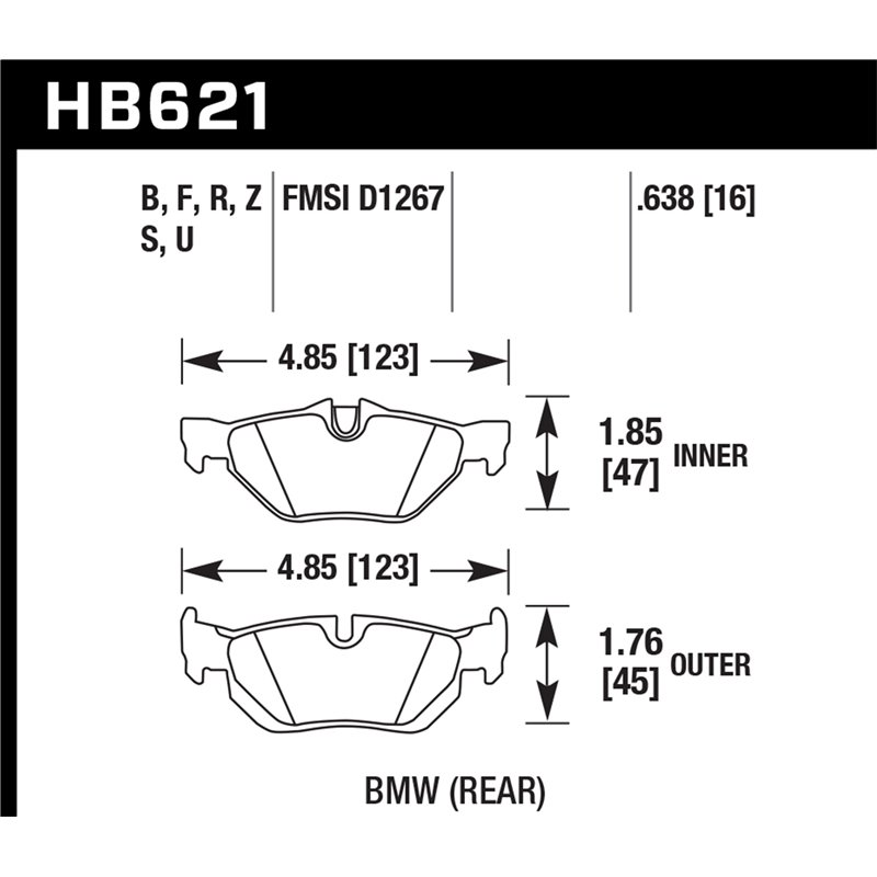 Hawk Performance | DTC-70 Disc Brake Pad - BMW 2008-2015