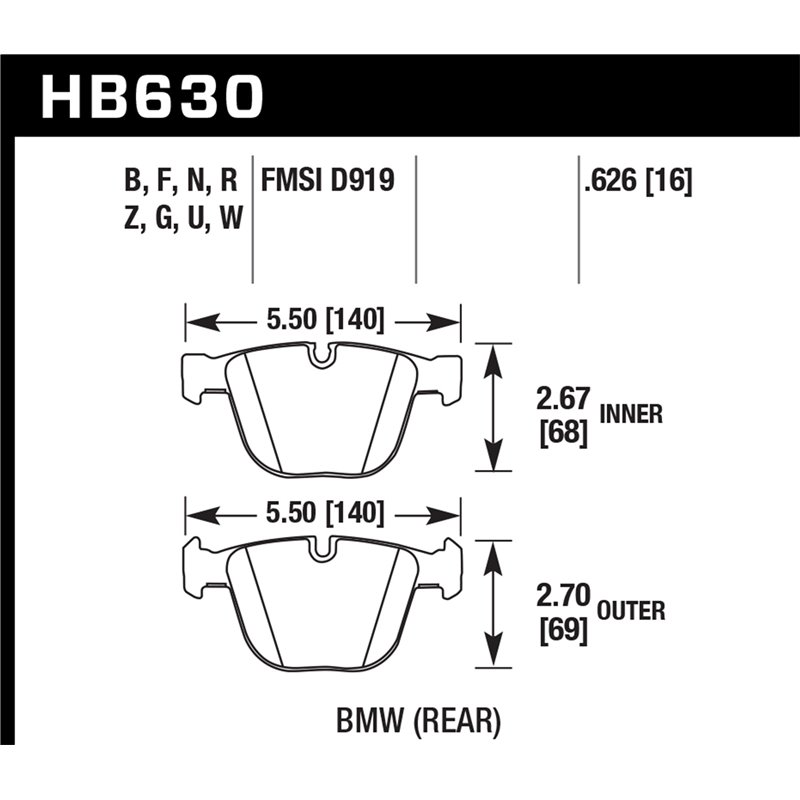 Hawk Performance | DTC-70 Disc Brake Pad - BMW 2008-2019