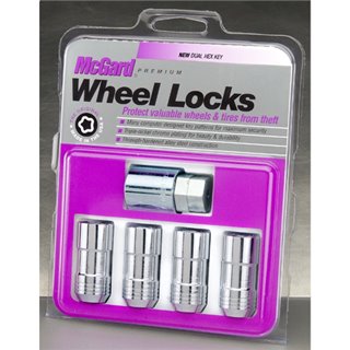 McGard | (4)Chrome Lock Set 14x1.5 Length 1.965 21mm/22mm Dual Hex McGard Lug Nuts & Locks