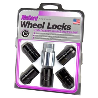 McGard | (5)Black Lock Set 14x1.5 Length 1.639 21mm/22mm Dual Hex McGard Lug Nuts & Locks