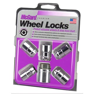 McGard | (5) Chrome Lock Set Cone Seat 12x1.5 37mm 19mm Hex McGard Lug Nuts & Locks