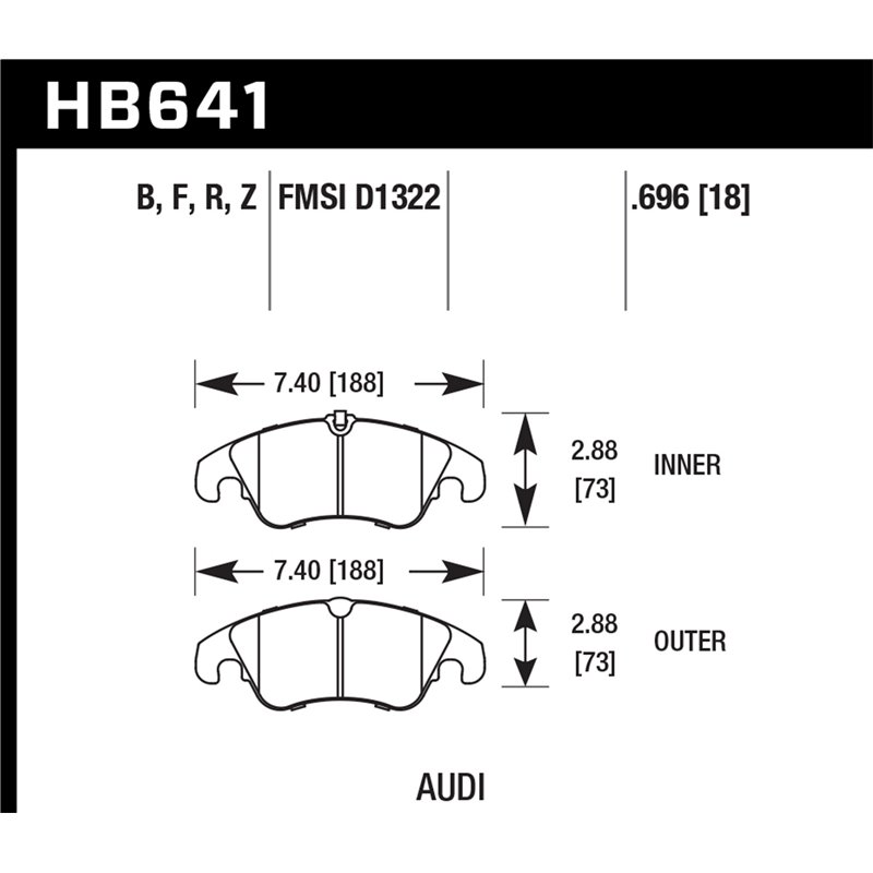 Hawk Performance | HPS 5.0 Disc Brake Pad - Audi 2008-2017