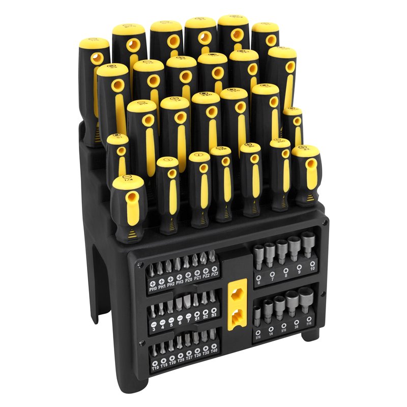 PT Performance Tool | 61 PC SCREWDRIVER AND BIT SET PT Performance Tool Screwdrivers