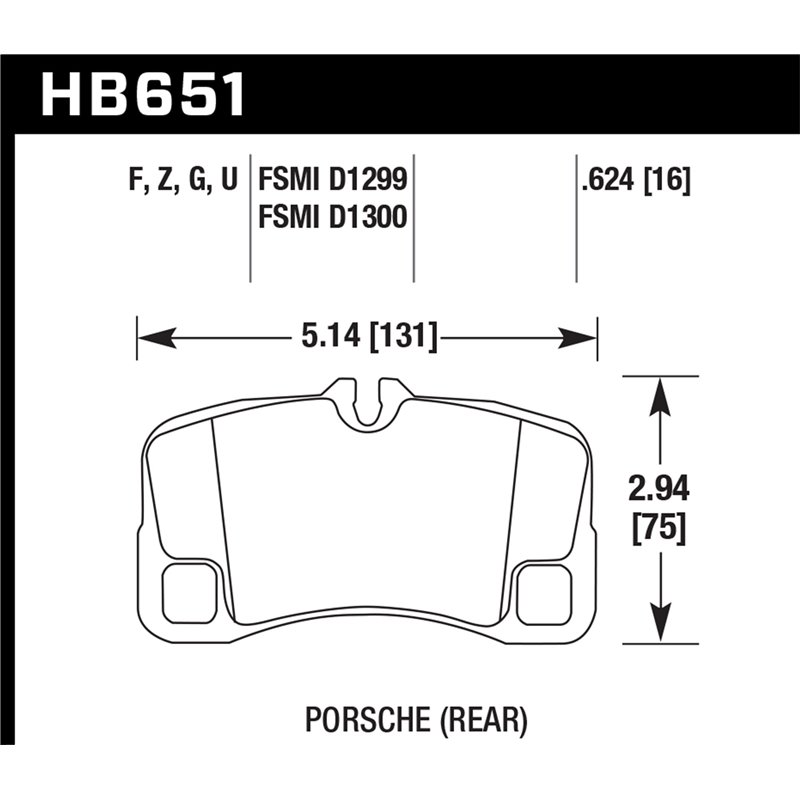 Hawk Performance | Performance Ceramic Disc Brake Pad - 911 3.6T / 3.8L 2007-2013