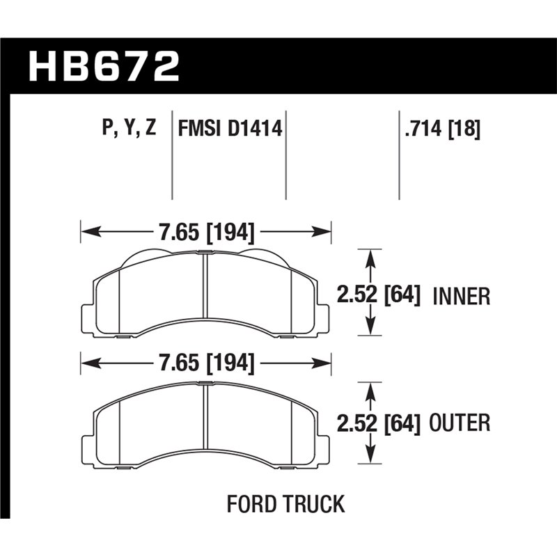 Hawk Performance | SuperDuty Disc Brake Pad - Expedition / F-150 / Navigator 2010-2017