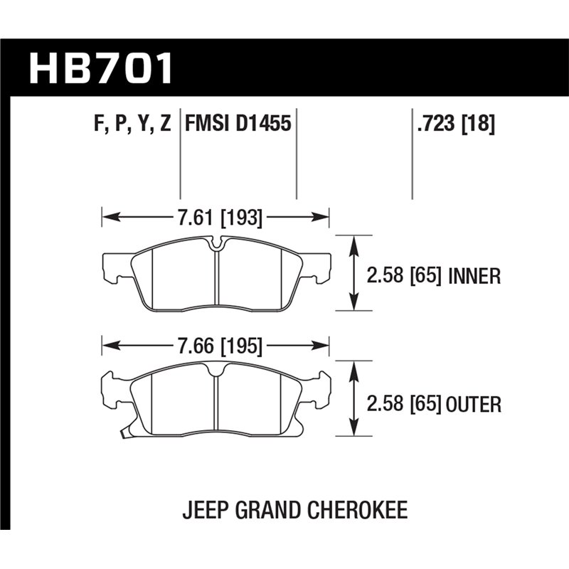 Hawk Performance | LTS Disc Brake Pad - Dodge / Jeep / Mercedes-Benz 2011-2016