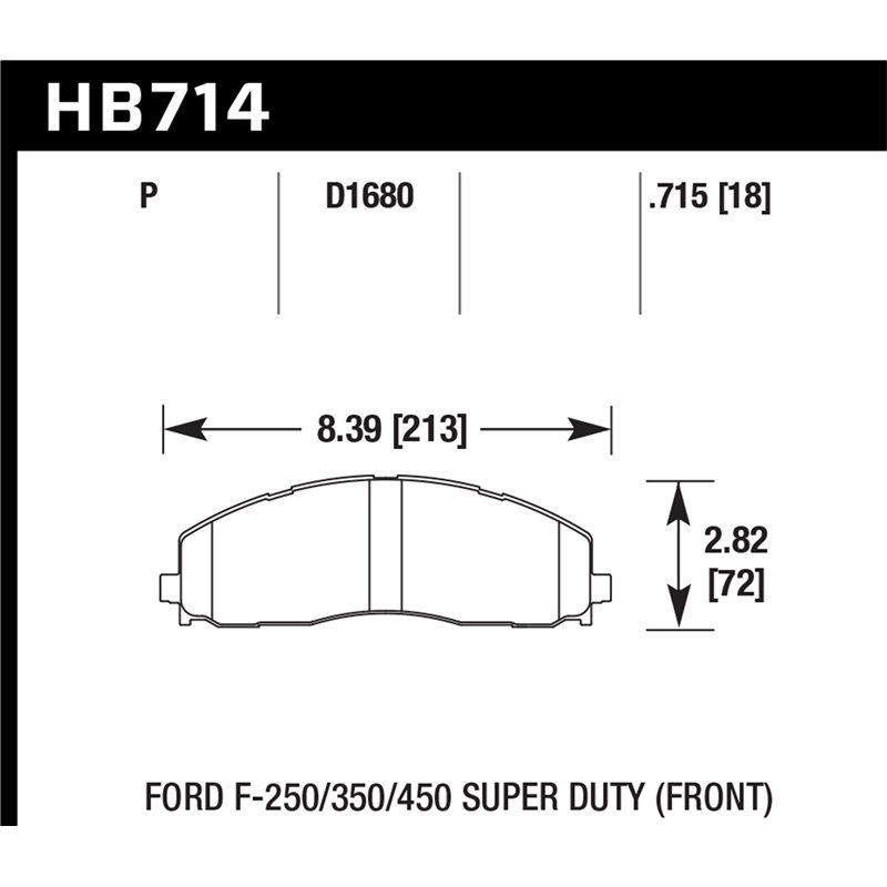 Hawk Performance | SuperDuty Disc Brake Pad - F-250 / F-350 / F-450 2013-2019