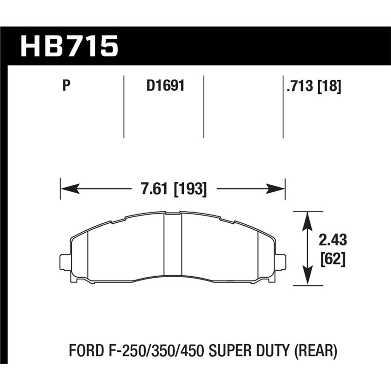 Hawk Performance | SuperDuty Disc Brake Pad - F-250 / F-350 / F-450 2013-2019