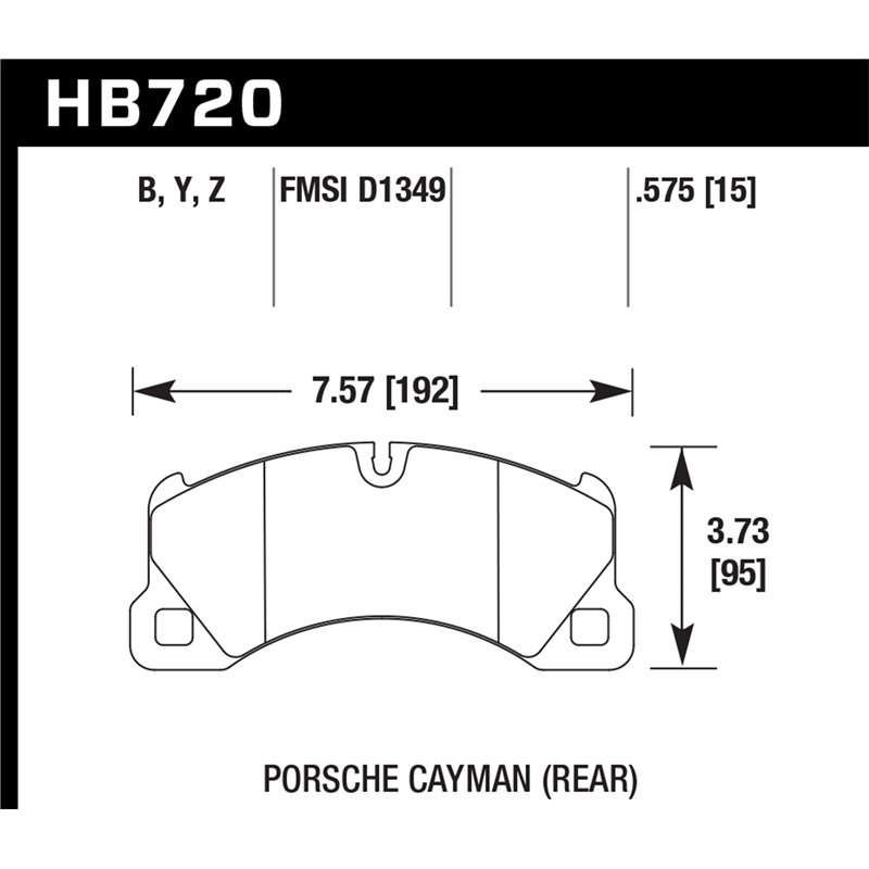 Hawk Performance | HPS 5.0 Disc Brake Pad - Cayenne / Panamera / Touareg 2010-2016