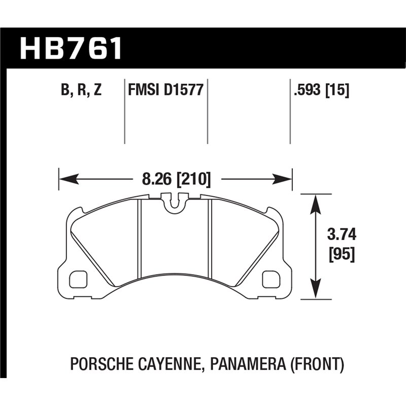 Hawk Performance | HPS 5.0 Disc Brake Pad - Cayenne / Macan / Panamera 2010-2019