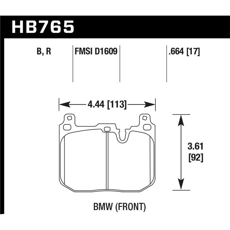 Hawk Performance | DTC-60 Disc Brake Pad - BMW 2.0T / 3.0T 2012-2019