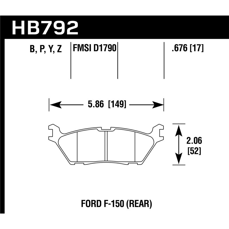 Hawk Performance | SuperDuty Disc Brake Pad - F-150 3.5T / 5.0L / 2.7T 2015-2017