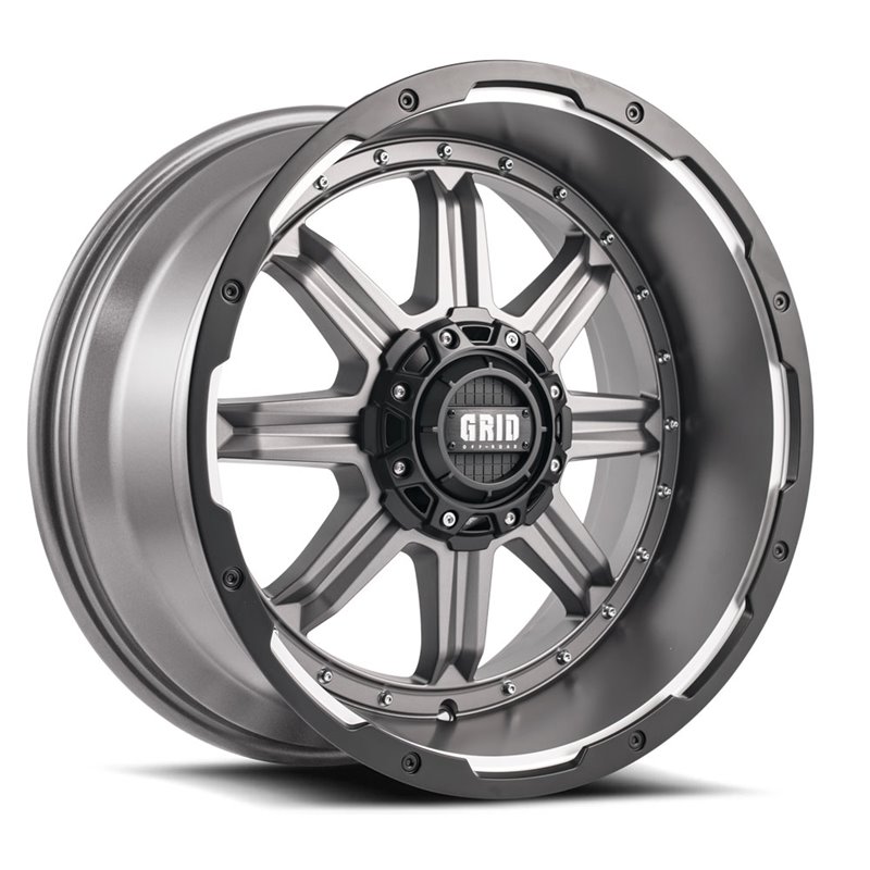 GRID Off-Road | GD10 ET15 - Anthracite Gray With Black Lip