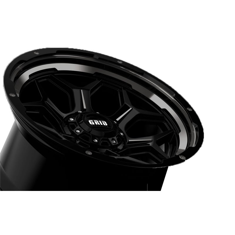 GRID Off-Road | GD16 ET-25 - Black With Natural Lip
