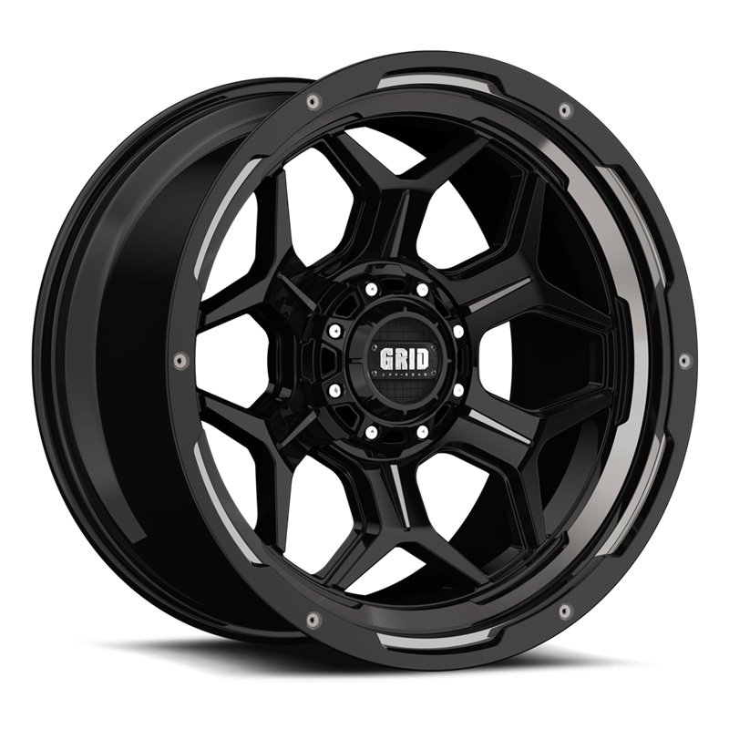 GRID Off-Road | GD16 ET-25 - Black With Natural Lip