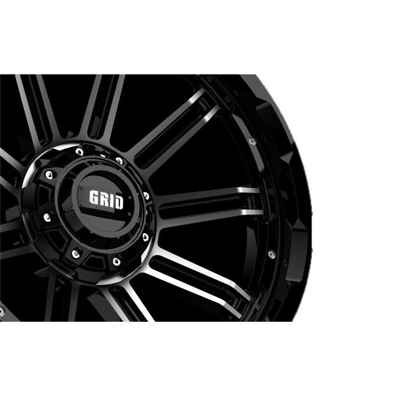 GRID Off-Road | GD18 ET-25 - Black With Natural Lip