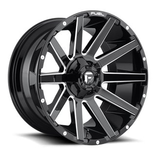 Fuel Off-Road | Contra D615 Gloss Black / Milled