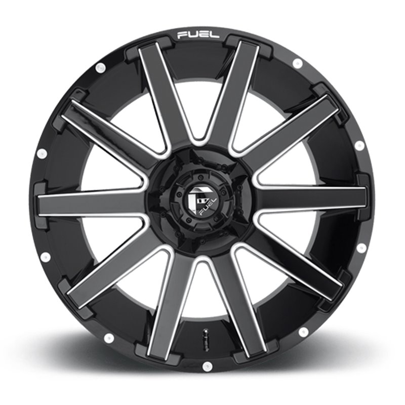 Fuel Off-Road | Contra D615 Gloss Black / Milled