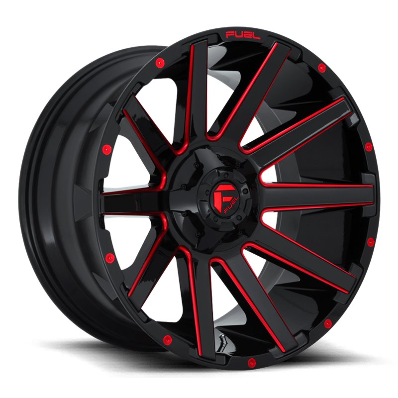 Fuel Off-Road | Contra D643 Gloss Red / Milled