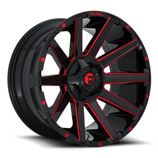 Fuel Off-Road | Contra D643 Gloss Red / Milled