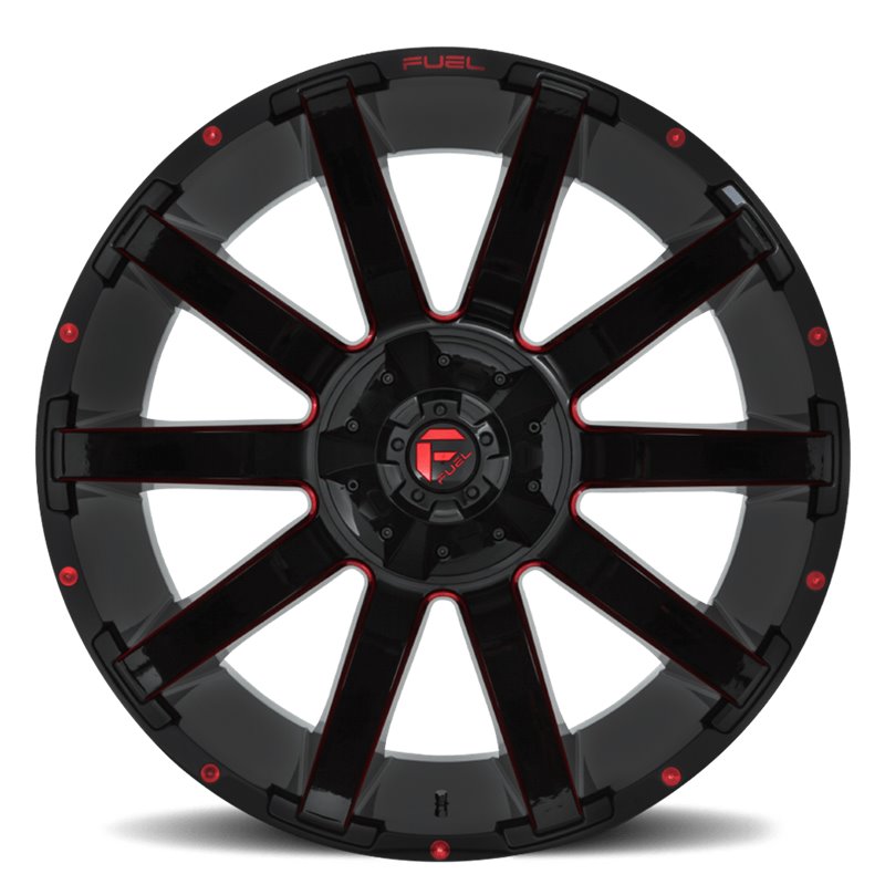 Fuel Off-Road | Contra D643 Gloss Red / Milled