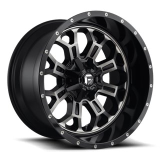 Fuel Off-Road | Crush D561 Gloss Black / Double Dark Tint-Machined Face