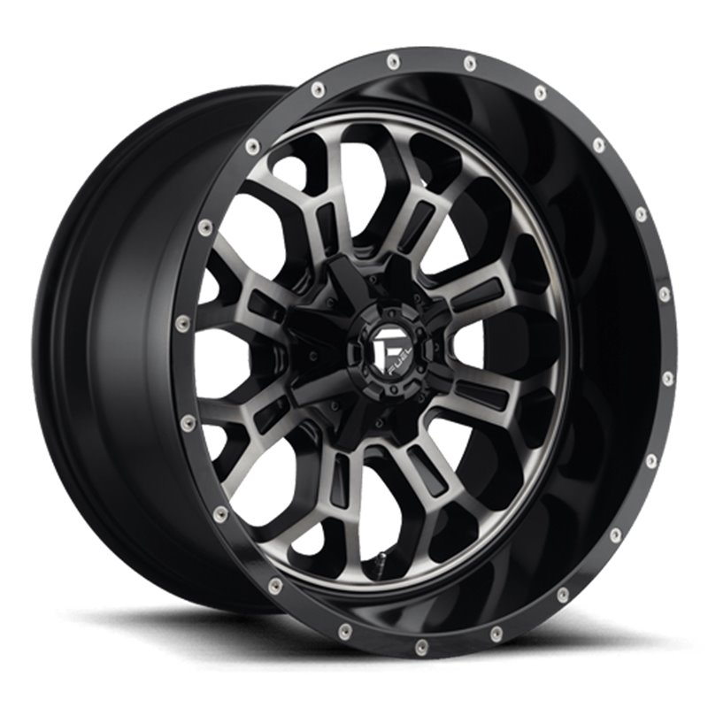 Fuel Off-Road | Crush D561 Gloss Black / Double Dark Tint-Machined Face