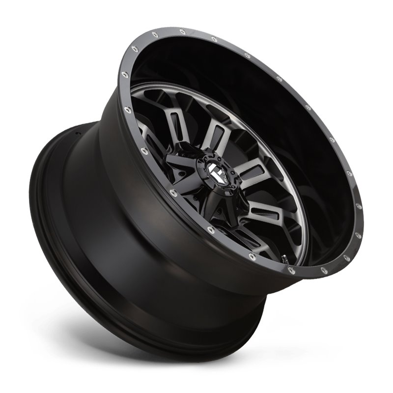 Fuel Off-Road | Crush D561 Gloss Black / Double Dark Tint-Machined Face