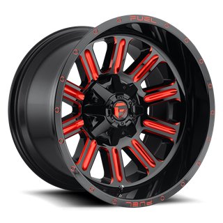 Fuel Off-Road | Hardline D621 Gloss Black / Candy Red