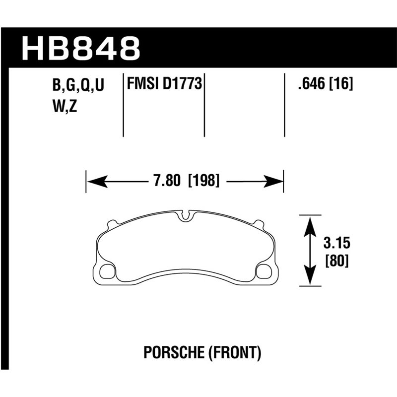 Hawk Performance | Performance Ceramic Disc Brake Pad - 911 / Cayman GT4 2014-2019