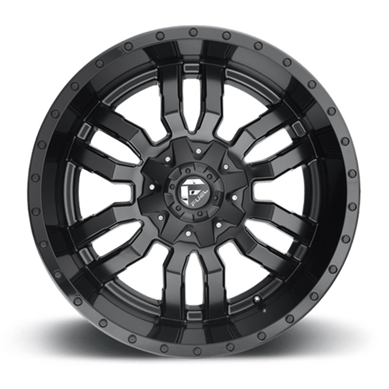 Fuel Off-Road | Sledge D596 Matte Black / Gloss Black Lip