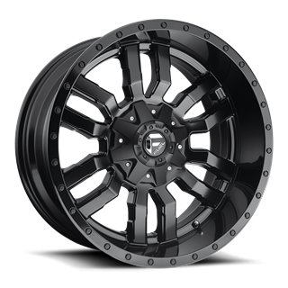 Fuel Off-Road | Sledge D596 Matte Black / Gloss Black Lip