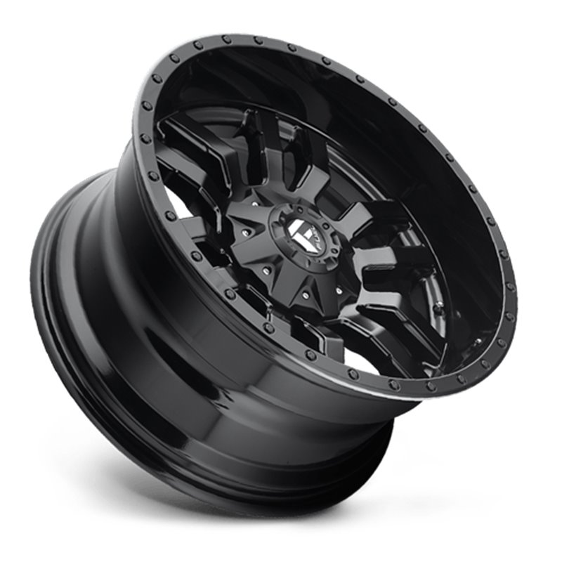 Fuel Off-Road | Sledge D596 Matte Black / Gloss Black Lip