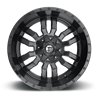 Fuel Off-Road | Sledge D596 Matte Black / Gloss Black Lip