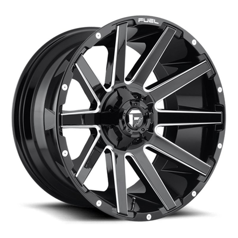 Fuel Off-Road | Contra D615 Gloss Black / Milled