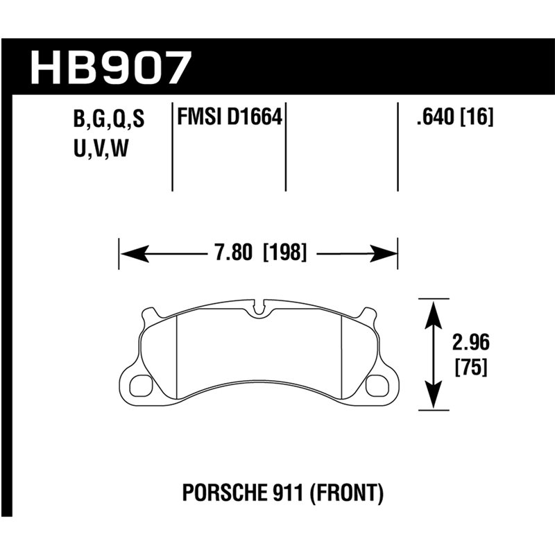 Hawk Performance | HPS 5.0 Disc Brake Pad - 911 / Boxster Spyder 2012-2016