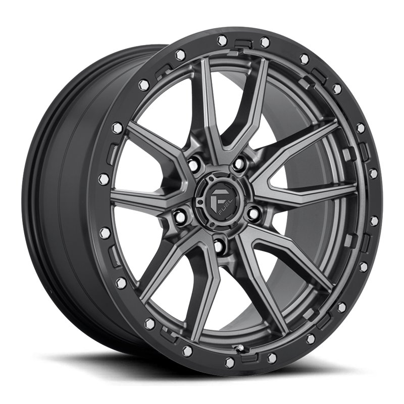 Fuel Off-Road | Rebel D680 Matte Gunmetal / Black Bead Ring