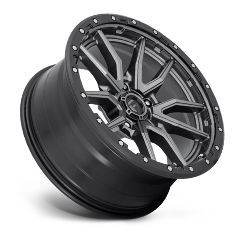 Fuel Off-Road | Rebel D680 Matte Gunmetal / Black Bead Ring