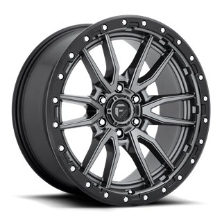 Fuel Off-Road | Rebel D680 Matte Gunmetal / Black Bead Ring