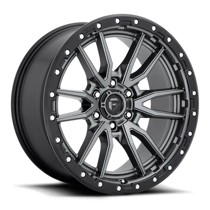 Fuel Off-Road | Rebel D680 Matte Gunmetal / Black Bead Ring