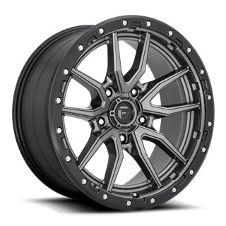 Fuel Off-Road | Rebel D680 Matte Gunmetal / Black Bead Ring