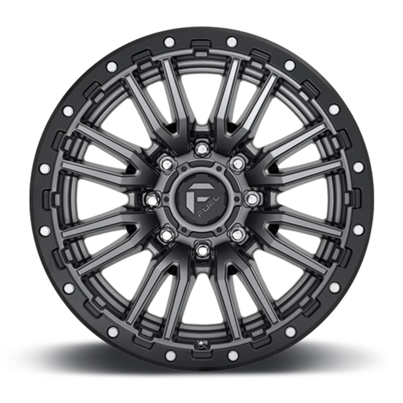 Fuel Off-Road | Rebel D680 Matte Gunmetal / Black Bead Ring