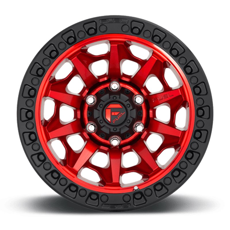 Fuel Off-Road | Covert D695 Candy Red / Black Bead Ring