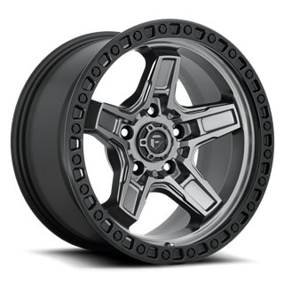 Fuel Off-Road | Kicker D698 Matte Gunmetal / Black Bead Ring