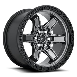 Fuel Off-Road | Kicker D698 Matte Gunmetal / Black Bead Ring