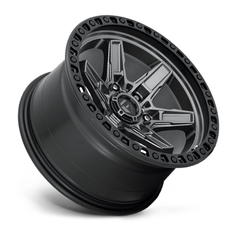 Fuel Off-Road | Kicker D698 Matte Gunmetal / Black Bead Ring