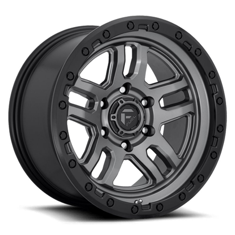 Fuel Off-Road | AMMO D701 Matte Gunmetal / Black Bead Ring